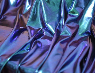 Gradient fabric, stretch  fabric, dazzling purple blue iridescent elastic fabric, Cosplay dress fabric, stage costume designer fabric