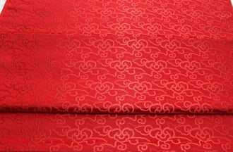 Red color brocade fabric, jacquard fabric, Cosplay dress fabric, by the yard
