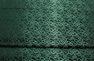 Dark green color brocade fabric, jacquard fabric, Cosplay dress fabric, by the yard