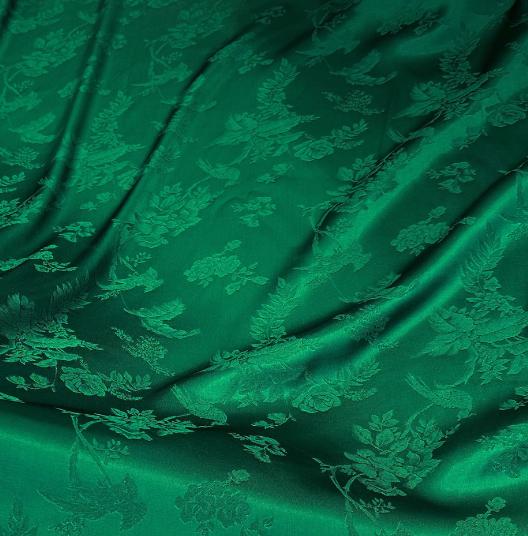 30%OFF-4 Style green fabric, jacquard fabric, smoother fabric, Cosplay dress fabric,