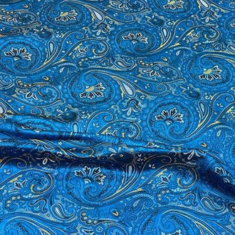 Wide brocade fabric, blue color brocade fabric with flower pattern, jacquard fabric, by the yard-59inches wide