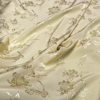 35%OFF-10 Color Wide fabric, soft fabric, jacquard fabric with butterfly and flower, smooth fabric, lining fabric, pajamas fabric