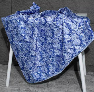 Blue/Dark Red Color Fabric, Jacquard Texture Fabric with Concave and Convex Relief Flower Fabric,  Cosplay dress fabric
