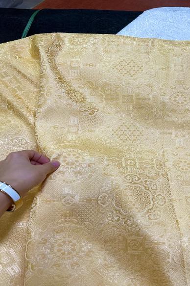SALE, Wide brocade fabric, light gold color brocade fabric, jacquard fabric, jacket dress fabric, Cosplay dress fabric
