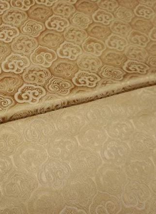SALE, Golden color brocade fabric, jacket dress fabric, wedding jacquard fabric, by the yard