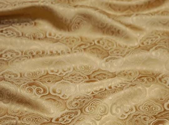 SALE, Golden color brocade fabric, jacket dress fabric, wedding jacquard fabric, by the yard