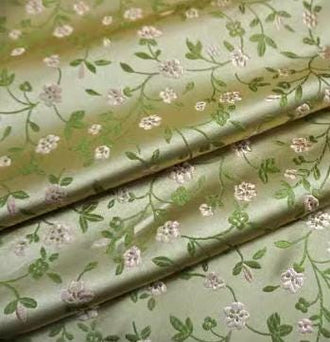 SALE, Light gold color brocade fabric with flora pattern, jacket dress fabric, wedding jacquard fabric, by the yard