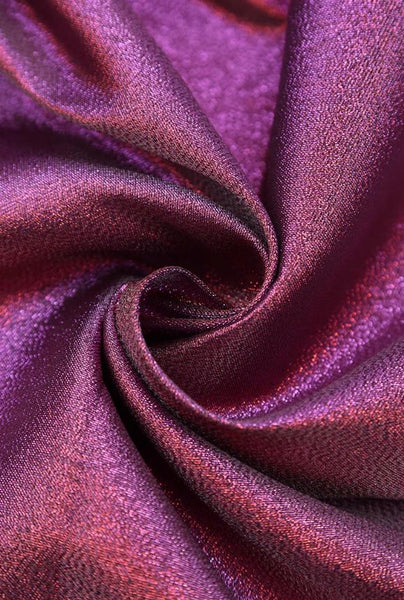 Rose Red Color Gradient Sparkling Brocade Fabric Jacquard Fabric Handmade DIY Doll Clothes Stage Decoration Background Designer Fabric