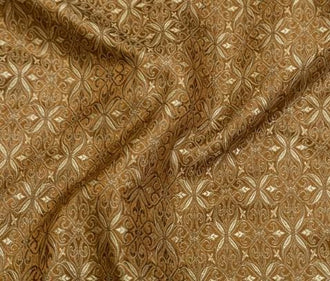 Purple / bronze gold color brocade fabric, jacquard fabric, Cosplay dress fabric, by the yard