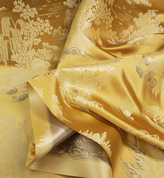 2 Color Yellow/pink color jacquard fabric, wedding dress fabric, suit dress fabric, Autumn fabric, windbreaker fabric,