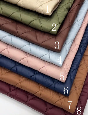 8 Color Autumn and winter thin wool lining fabric, three-layer quilted lining fabric, lining fabric, cotton clothing lining fabric
