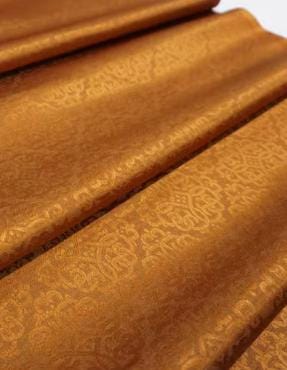 Golden brown color brocade fabric, wedding jacket dress fabric, jacquard fabric, by the yard