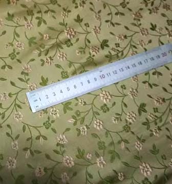 SALE, Light gold color brocade fabric with flora pattern, jacket dress fabric, wedding jacquard fabric, by the yard