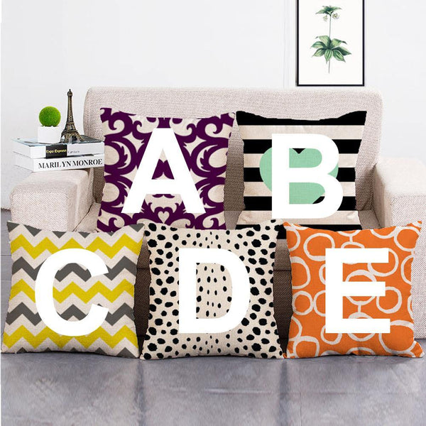 Cushion Cover SET Cotton Linen Throw Pillow, Heart Style - LiYiFabrics