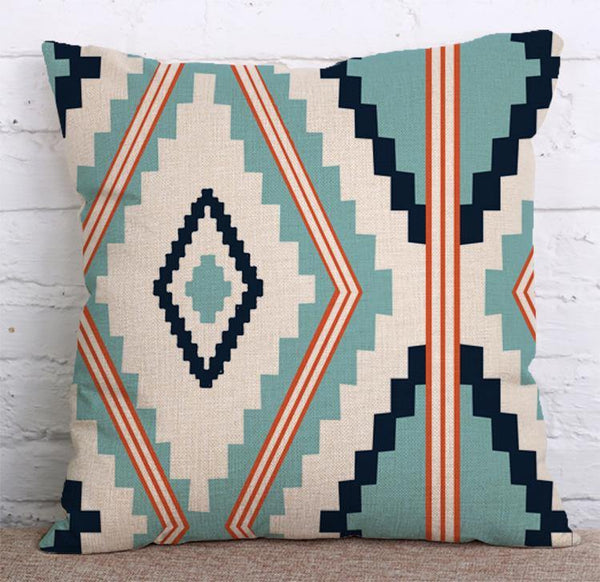 Cushion Cover SET Cotton Linen Throw Pillow, Abstract Painting design - LiYiFabrics