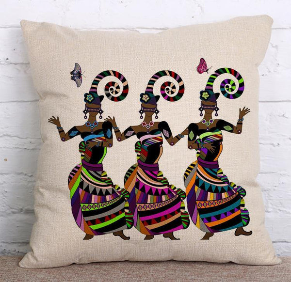 Style  Cushion Cover SET Cotton Linen Throw Pillow, Indian - LiYiFabrics