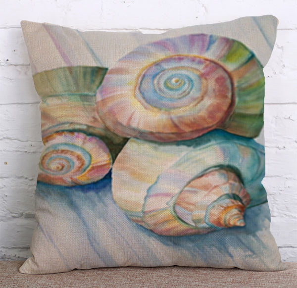 Cushion Cover SET Cotton Linen Throw Pillow,Sea Stars - LiYiFabrics