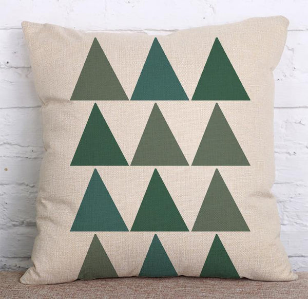 Cushion Cover SET Cotton Linen Throw Pillow, Painted Deers - LiYiFabrics