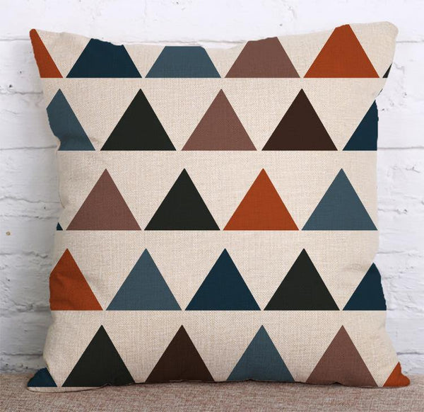 Cushion Cover SET Cotton Linen Throw Pillow, Painted Deers - LiYiFabrics