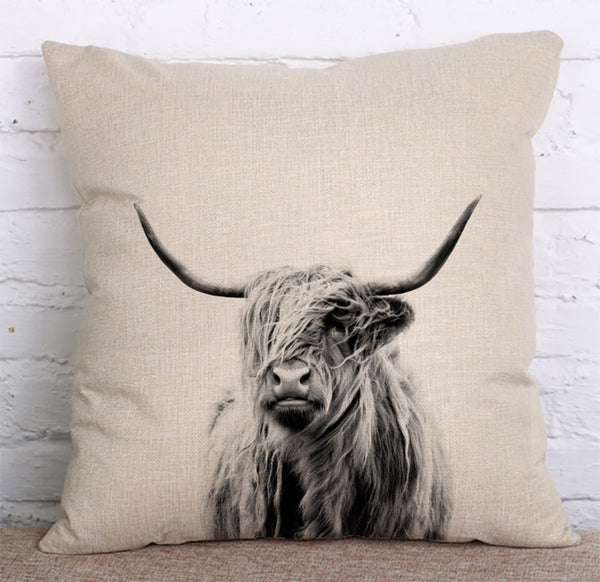 Cushion Cover SET Cotton Linen Throw Pillow, Pandas - LiYiFabrics