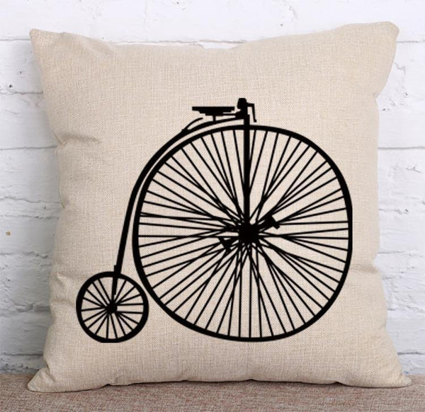 Cushion Cover SET Cotton Linen Throw Pillow, I Love Beard style - LiYiFabrics