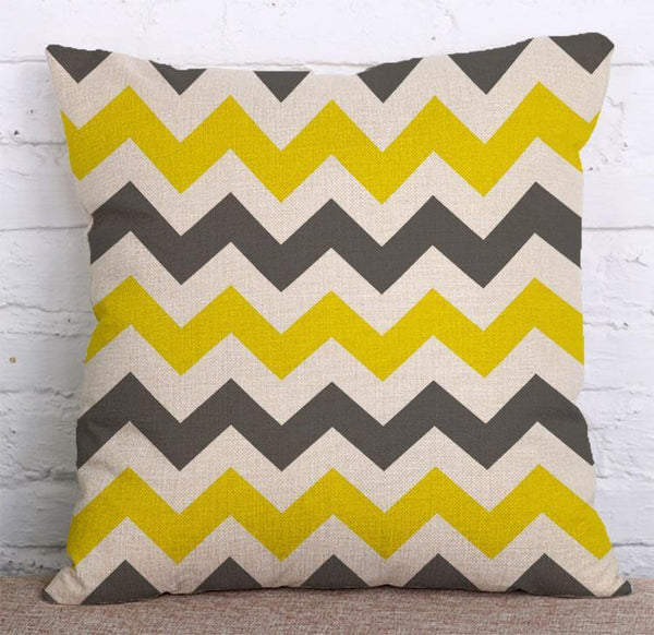 Cushion Cover SET Cotton Linen Throw Pillow, Heart Style - LiYiFabrics