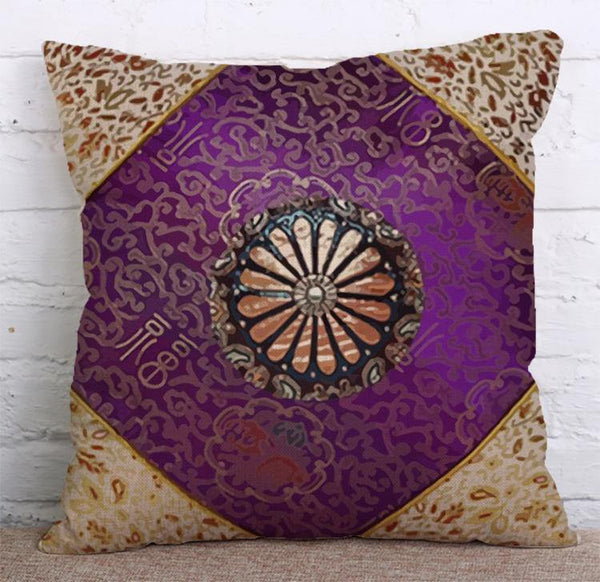 Classic Cushion Cover SET Cotton Linen Throw Pillow - LiYiFabrics