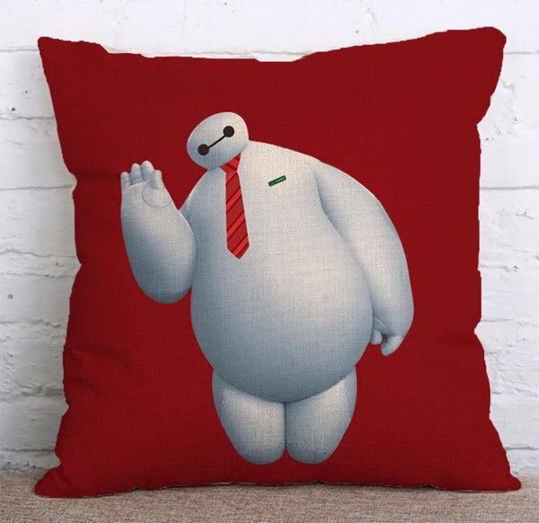 Cushion Cover SET Cotton Linen Throw Pillow, Baymax style - LiYiFabrics