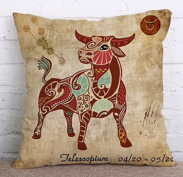 Cushion Cover SET Cotton Linen Throw Pillow, Constellations - LiYiFabrics