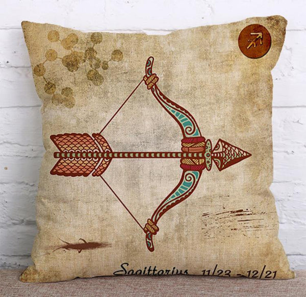 Cushion Cover SET Cotton Linen Throw Pillow, Constellations - LiYiFabrics