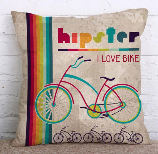 Cushion Cover SET Cotton Linen Throw Pillow,Hipster style - LiYiFabrics