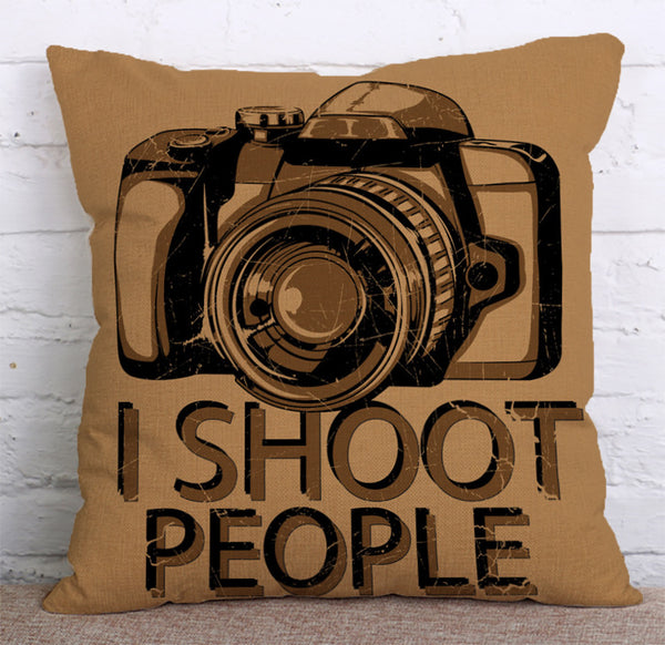 Cushion Cover SET Cotton Linen Throw,Camera style - LiYiFabrics