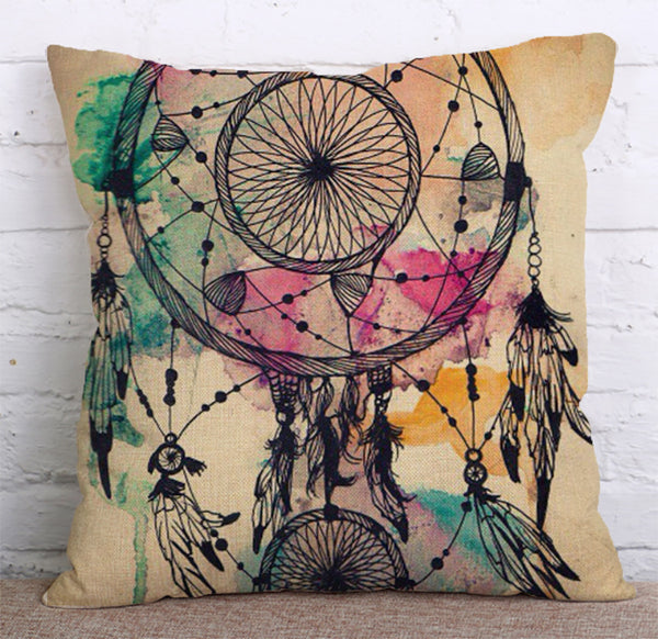 Cushion Cover SET Cotton Linen Throw Pillow, Teapot - LiYiFabrics