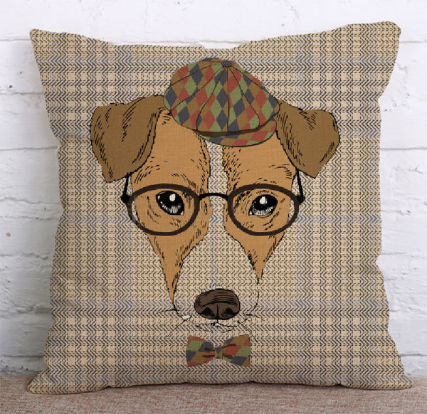 Cushion Cover SET Cotton Linen Throw Pillow,Mr.Animal - LiYiFabrics