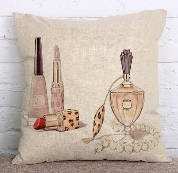 Cushion Cover SET Cotton Linen Throw Pillow, Bird design - LiYiFabrics