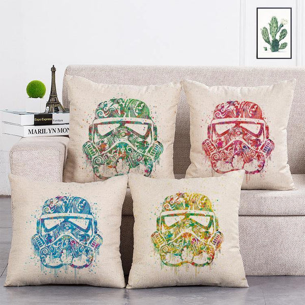 Cushion Cover SET Cotton Linen Throw Pillow,Star Wars - LiYiFabrics