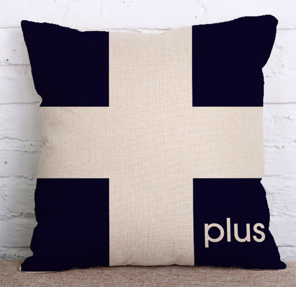 Cushion Cover SET Cotton Linen Throw Pillow, Plus Style - LiYiFabrics