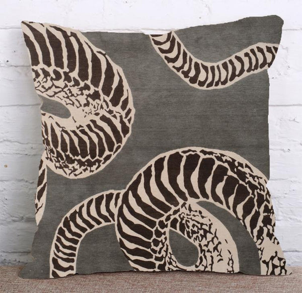 Cushion Cover SET Cotton Linen Throw Pillow, Animals design - LiYiFabrics