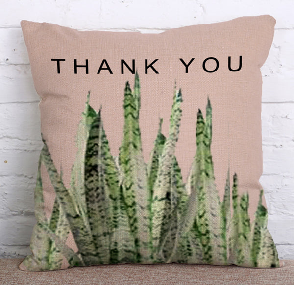 Cushion Cover SET Cotton Linen Throw Pillow,Green Plants - LiYiFabrics