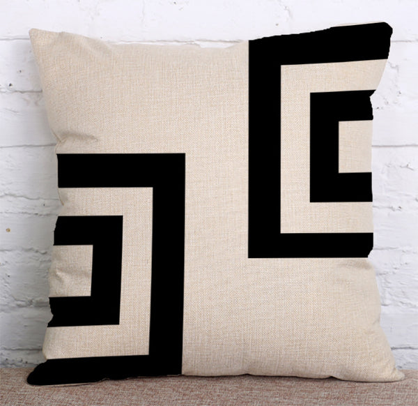 Cushion Cover SET Cotton Linen Throw Pillow,Abstract Painting design - LiYiFabrics