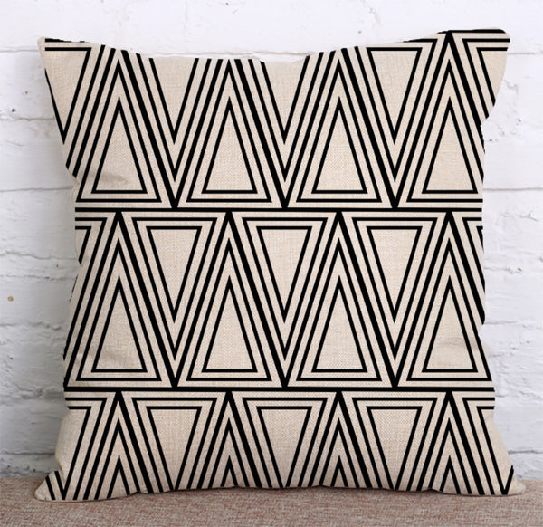 Cushion Cover SET Cotton Linen Throw Pillow,Abstract Painting design - LiYiFabrics