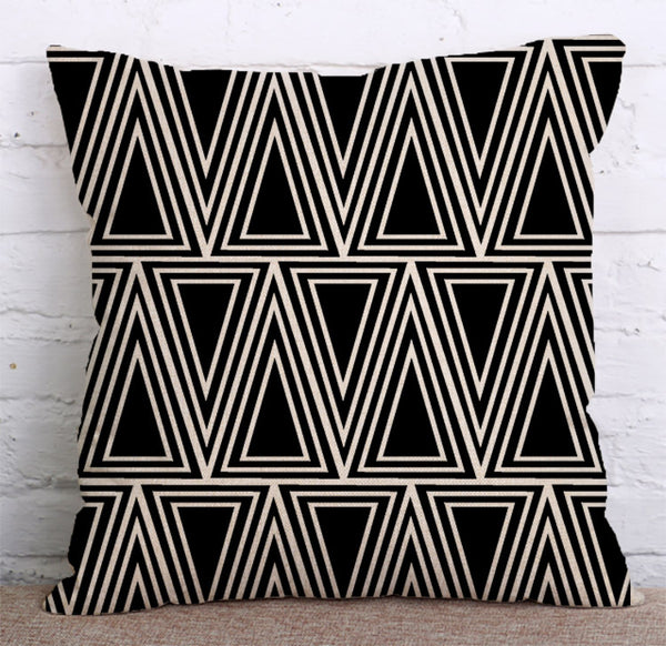 Cushion Cover SET Cotton Linen Throw Pillow,Abstract Painting design - LiYiFabrics