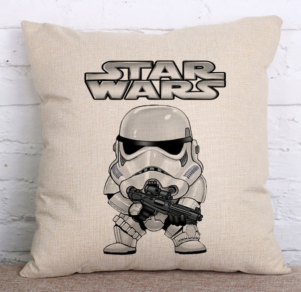 Cushion Cover SET Cotton Linen Throw Pillow, Star Wars - LiYiFabrics