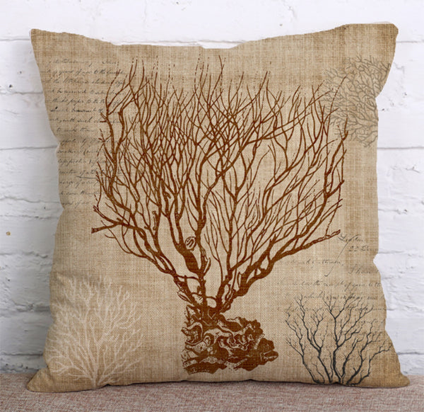 Cushion Cover SET Cotton Linen Throw Pillow,Classic - LiYiFabrics
