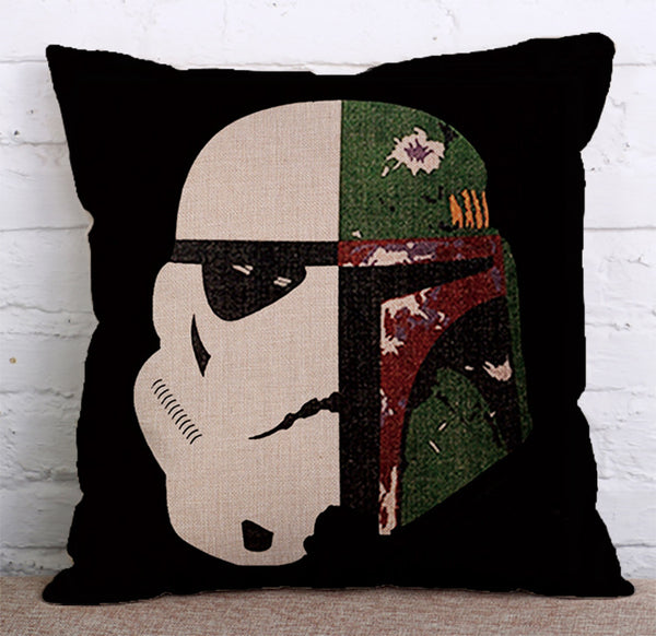 Cushion Cover SET Cotton Linen Throw Pillow, Star Wars - LiYiFabrics