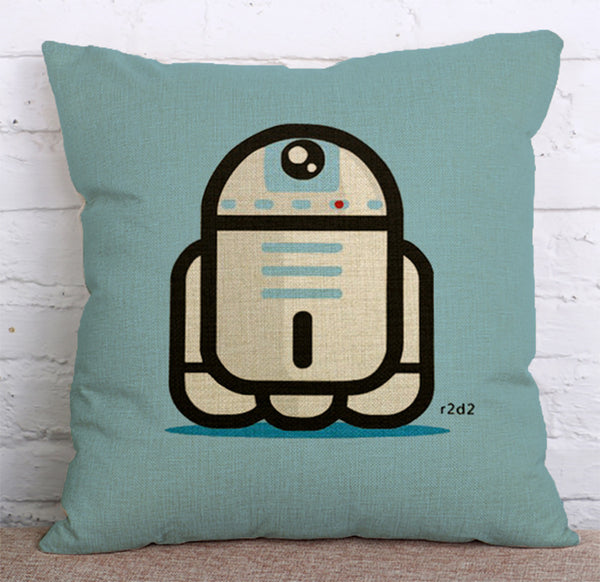 Cushion Cover SET Cotton Linen Throw Pillow, starwars style - LiYiFabrics