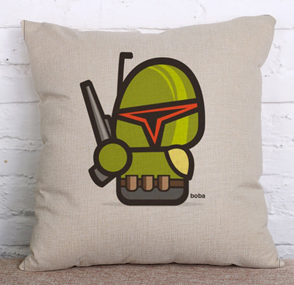 Cushion Cover SET Cotton Linen Throw Pillow, starwars style - LiYiFabrics