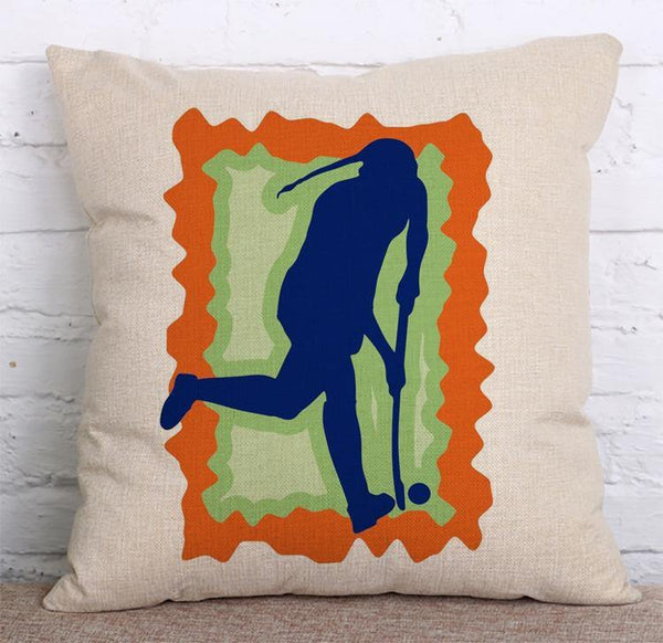 Cushion Cover SET Cotton Linen Throw Pillow, Equestrian - LiYiFabrics
