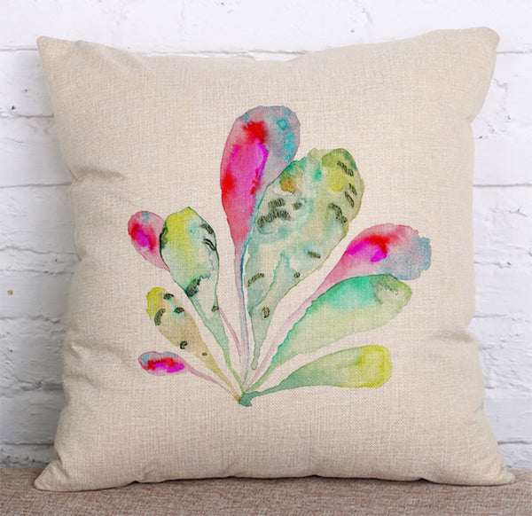 Cushion Cover SET Cotton Linen Throw Pillow,Feathers - LiYiFabrics