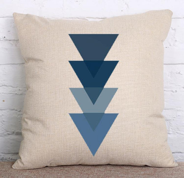Cushion Cover SET Cotton Linen Throw Pillow, Arrow design - LiYiFabrics